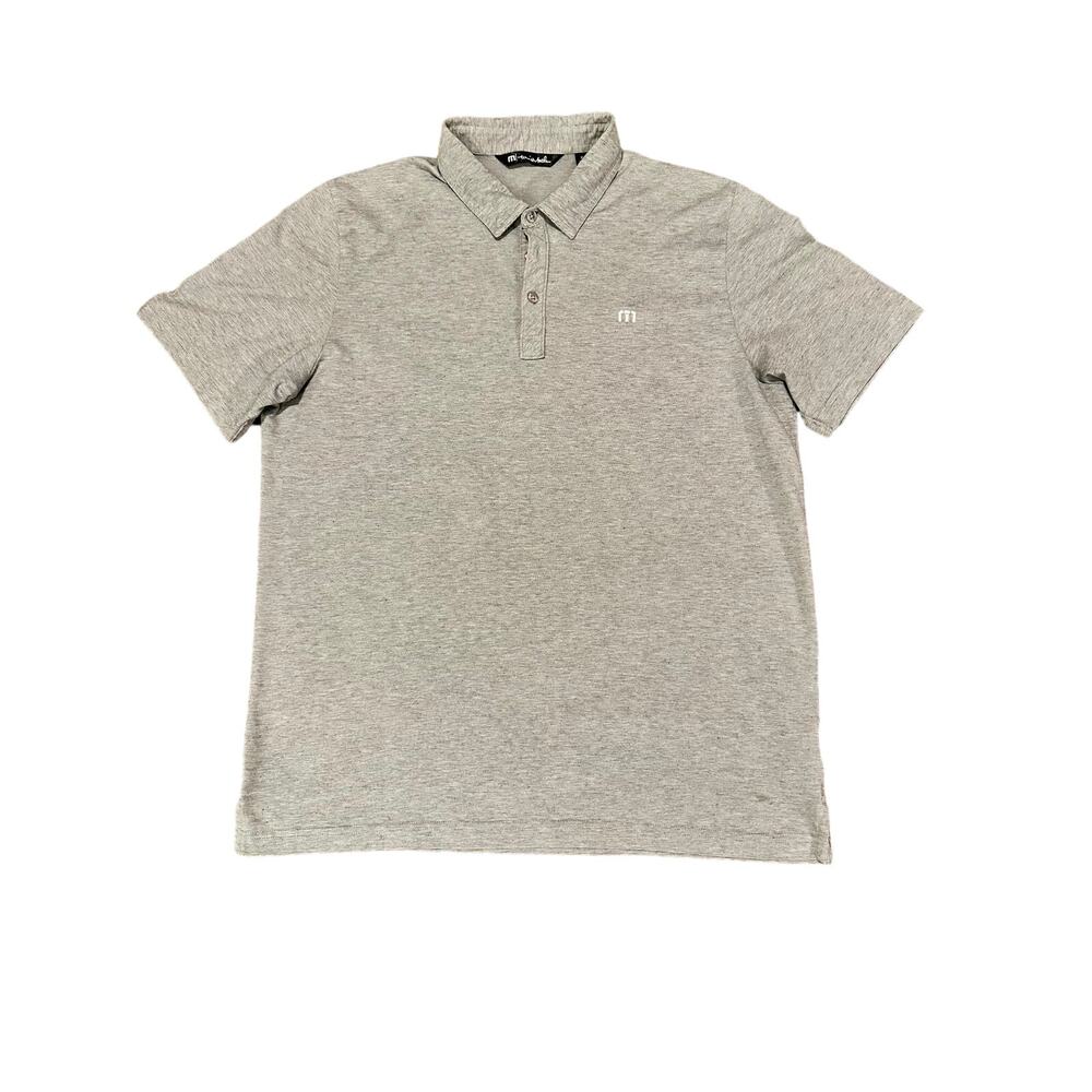 Travis Mathew men's XL light gray short sleeve golf polo.